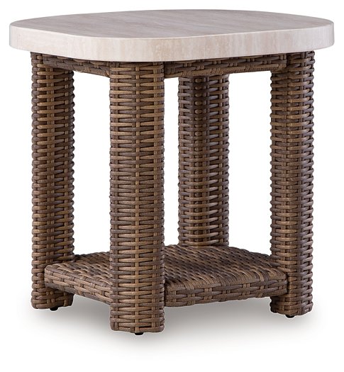 Dolan Creek Outdoor End Table - Ideal Furniture (Fresno,CA)