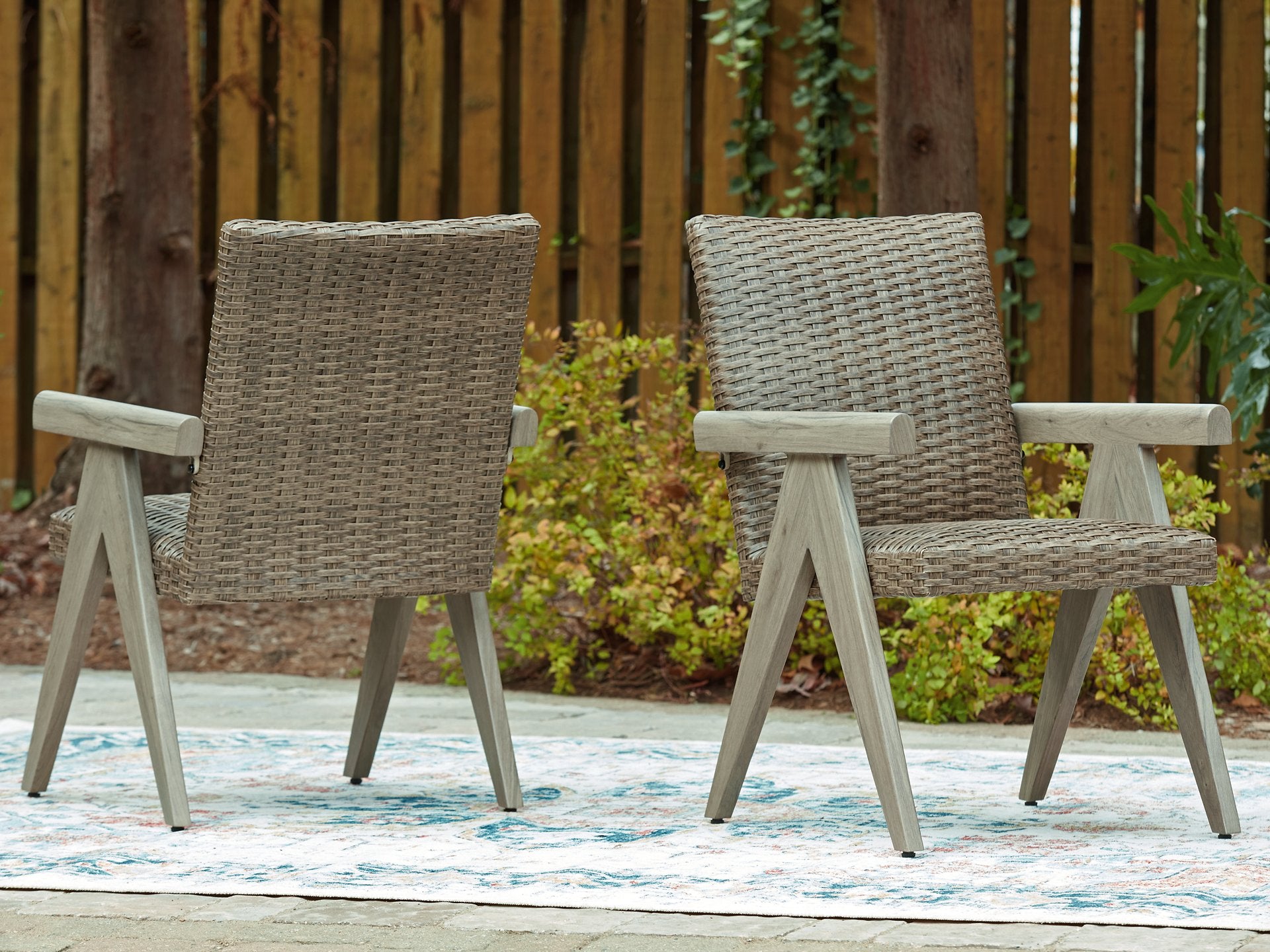 Cliff Trails Outdoor Arm Chair (Set of 2) - Ideal Furniture (Fresno,CA)