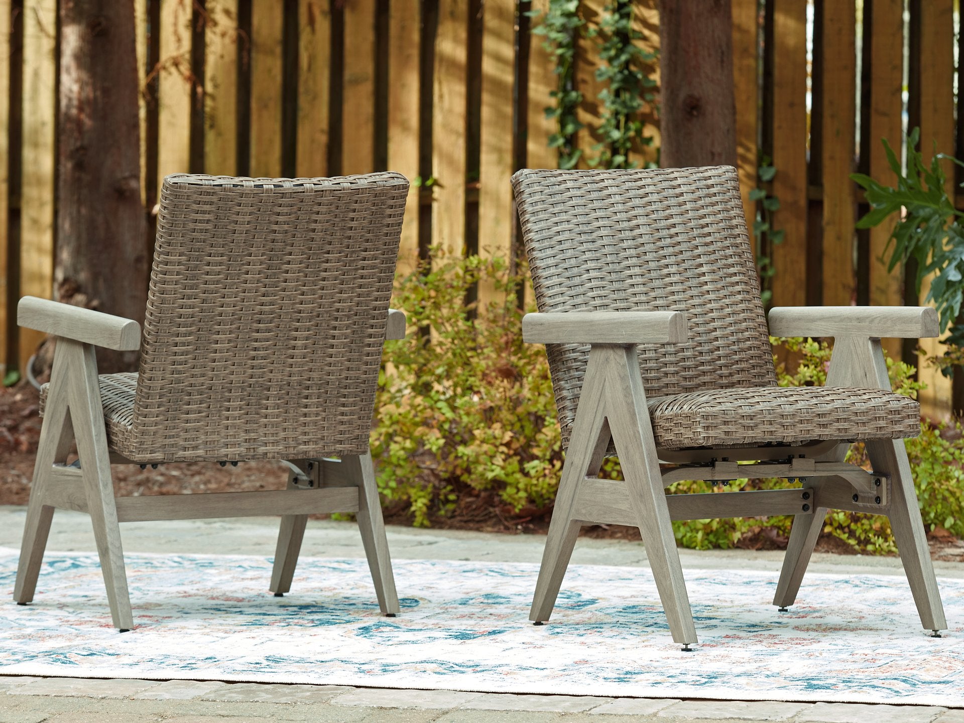 Cliff Trails Outdoor Rocking Arm Chair (Set of 2) - Ideal Furniture (Fresno,CA)