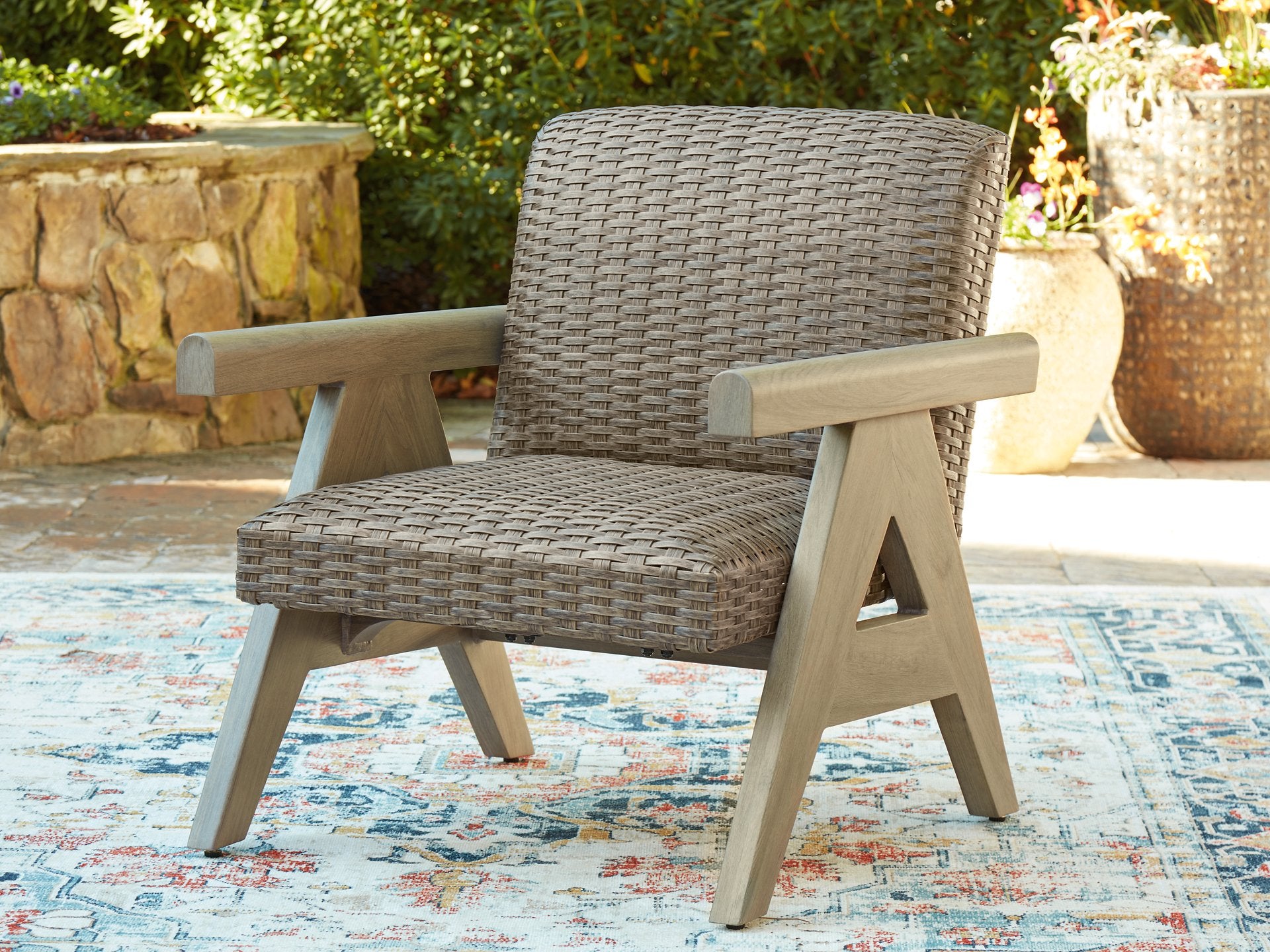 Cliff Trails Outdoor Rocking Lounge Chair - Ideal Furniture (Fresno,CA)