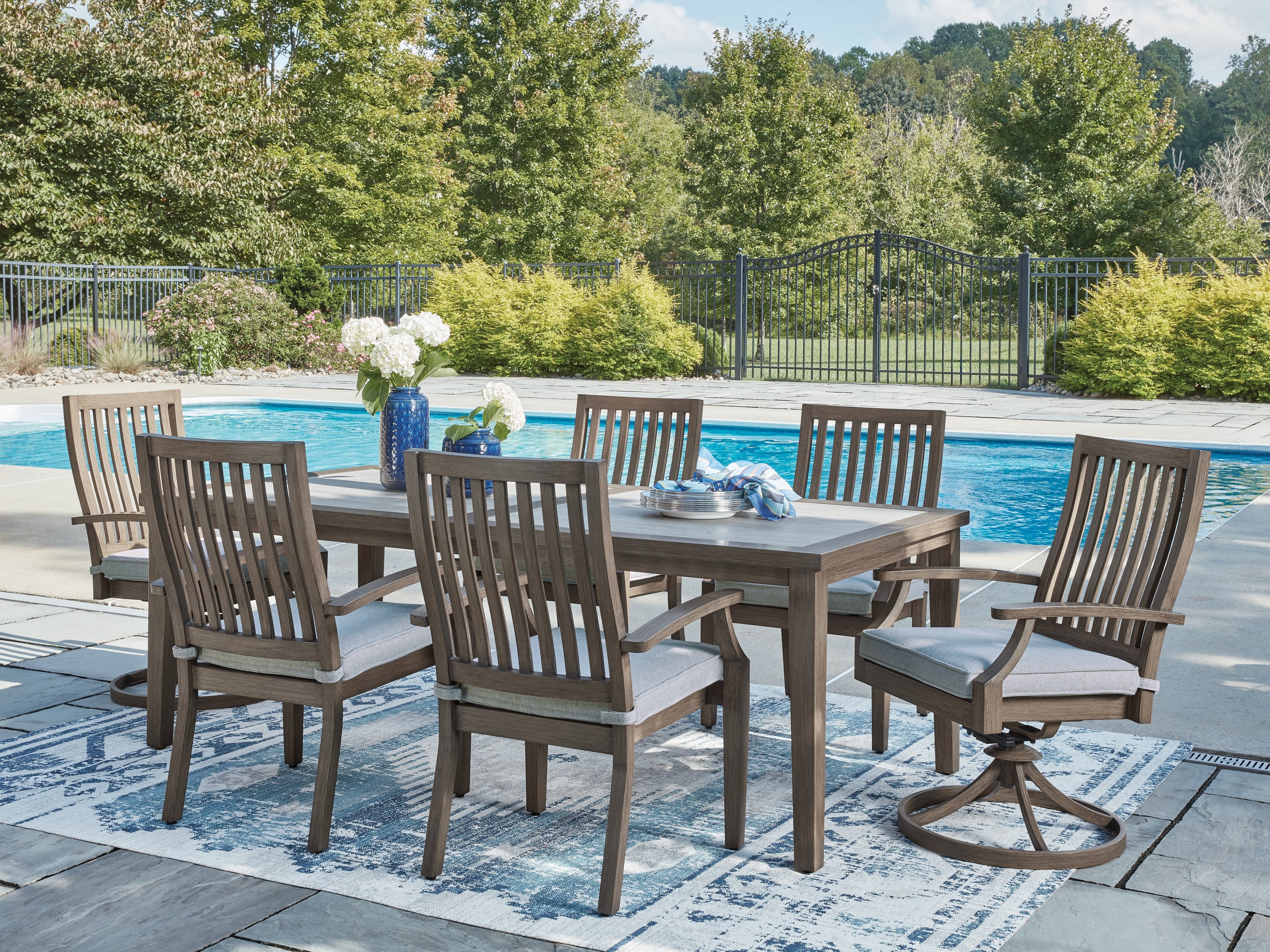 Rainier Ranch Outdoor Dining Package - Ideal Furniture (Fresno,CA)