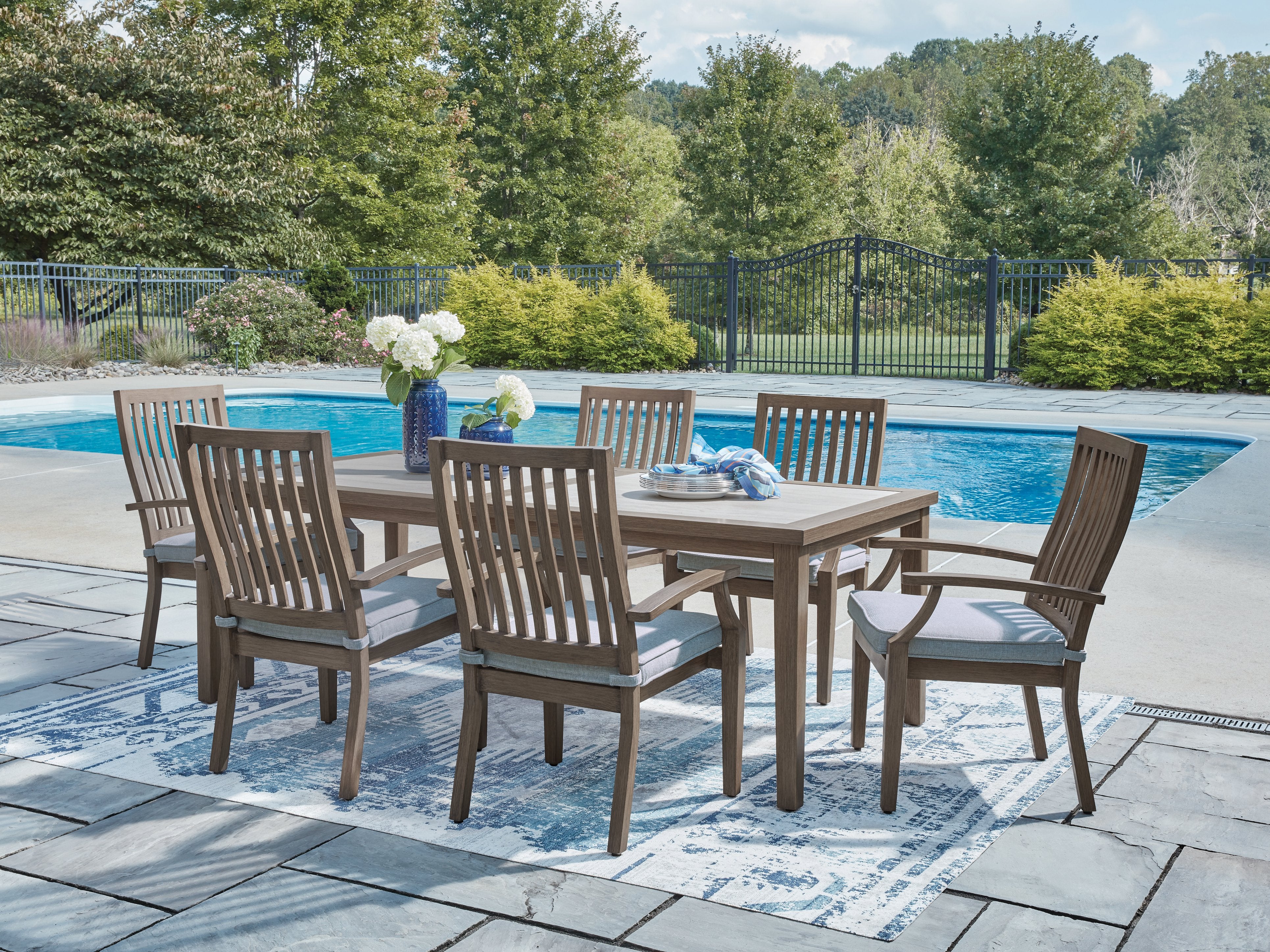 Rainier Ranch Outdoor Dining Package - Ideal Furniture (Fresno,CA)