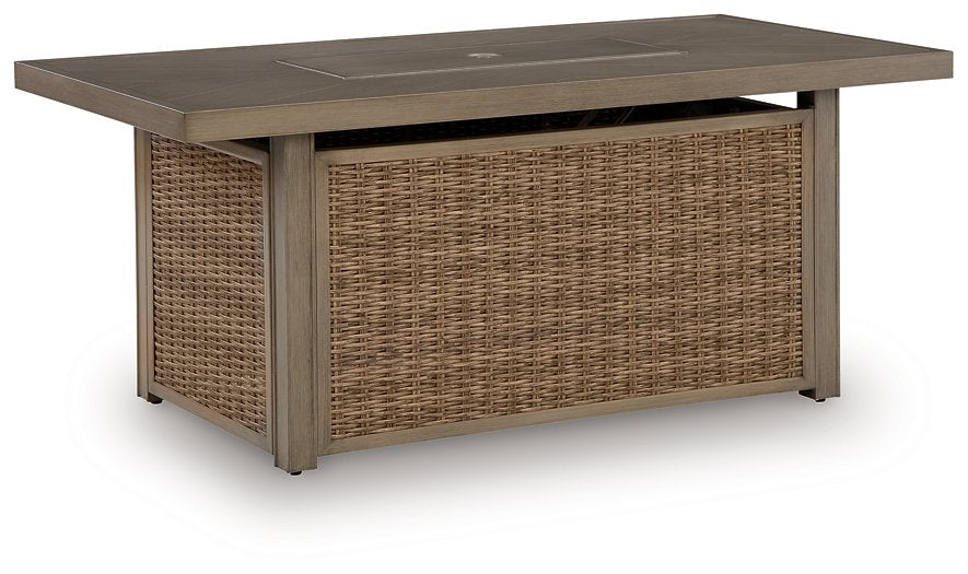 Laguna Heights Outdoor Fire Pit Table - Ideal Furniture (Fresno,CA)