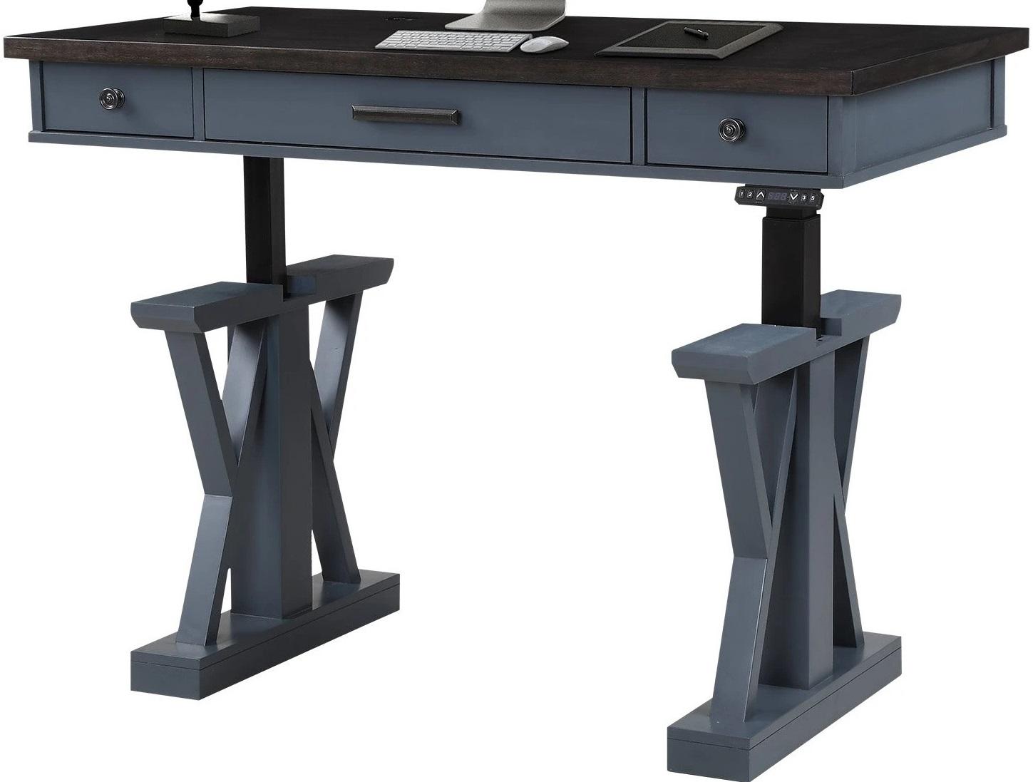 Parker House Americana Modern 56 in. Lift Desk Top and Base Cover in Denim