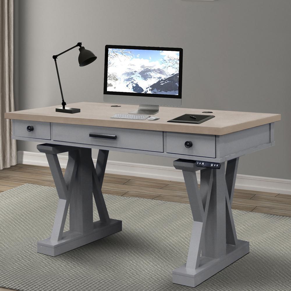 Parker House Americana Modern 56 in. Lift Desk Top and Base Cover in Dove