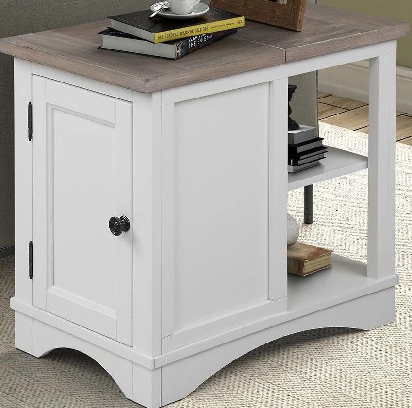 Parker House Americana Modern Chairside Table in Cotton