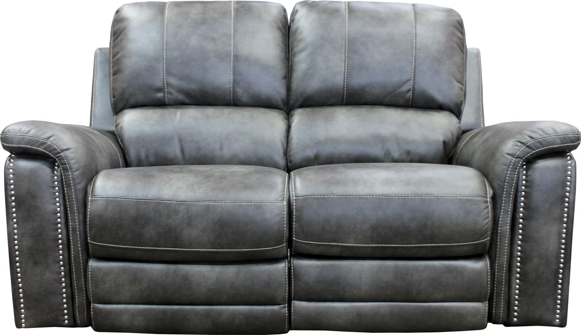 Parker House Belize Loveseat Dual PWR Recliner w/ USB & PWR Headrest in Ash - Ideal Furniture (Fresno,CA)