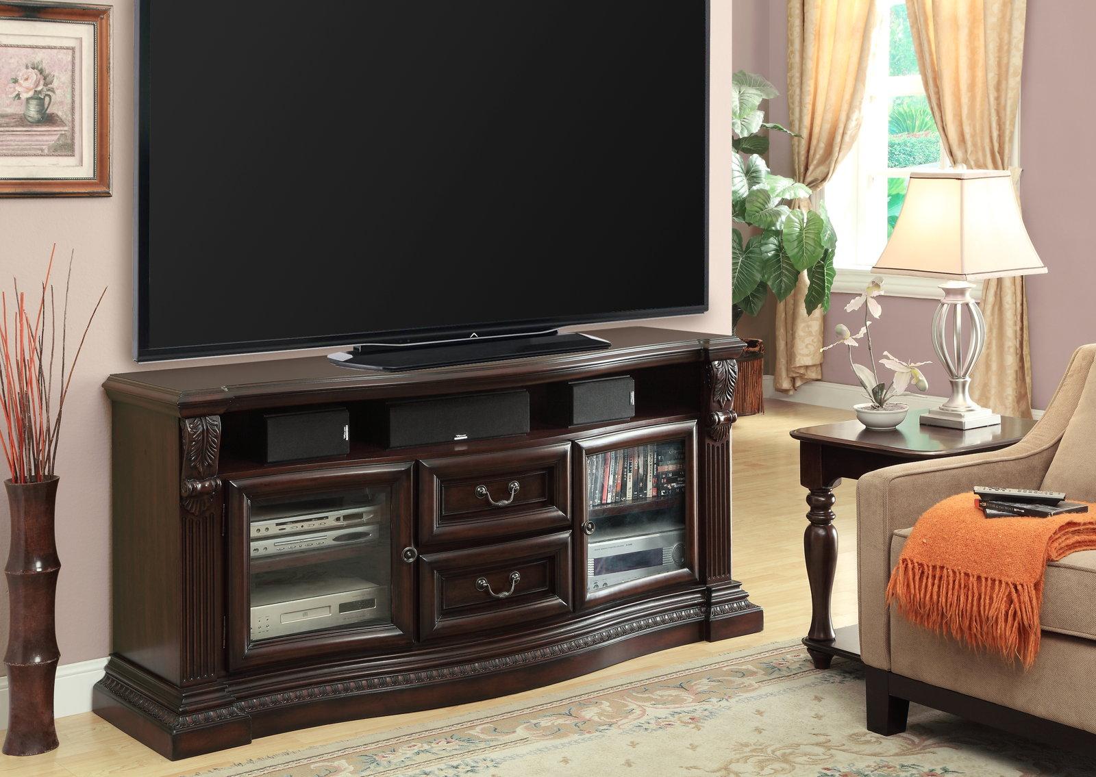 Parker House Bella 67" TV Console w/ Power Center in Dark Almond