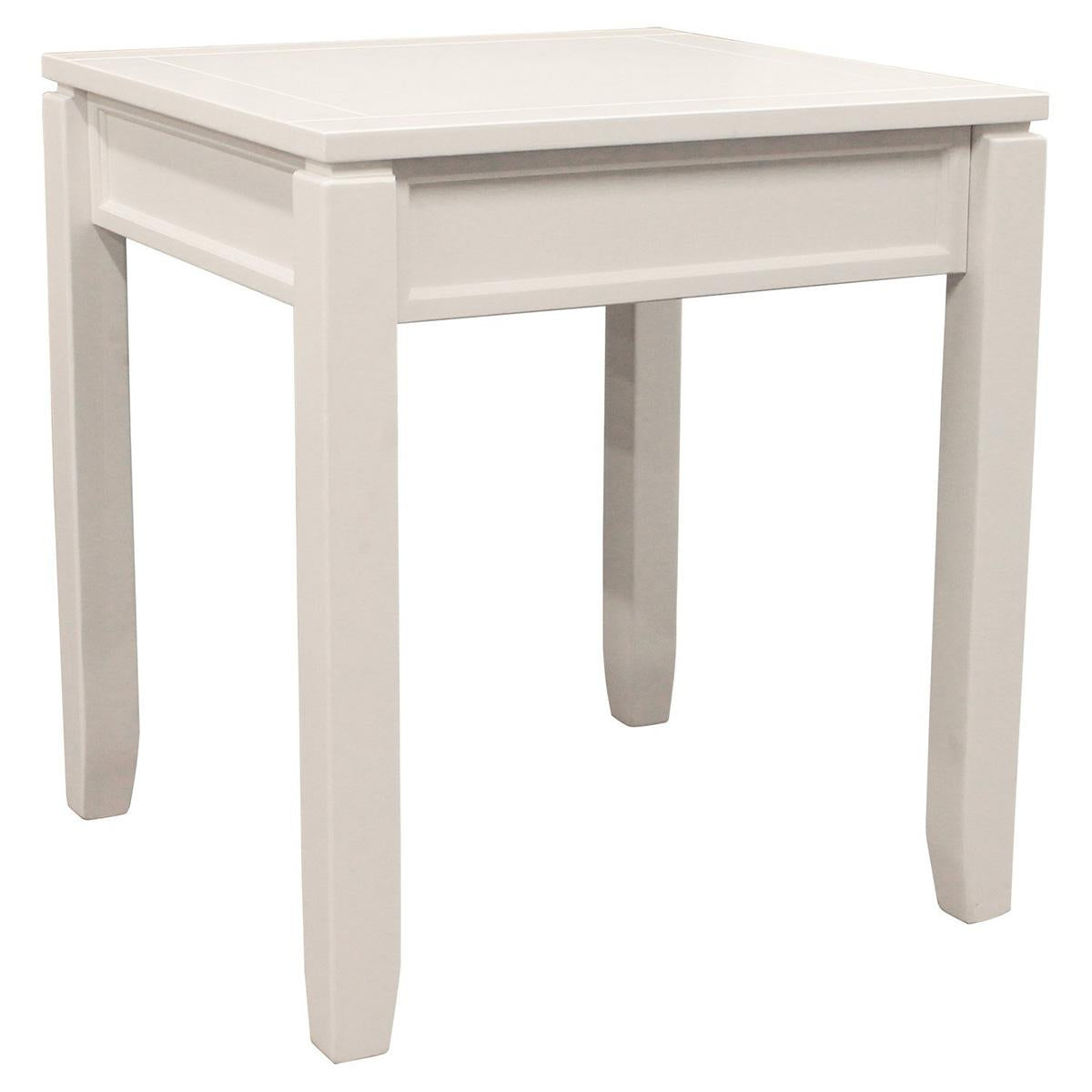 Parker House Boca 20 in. Corner Table in White - Ideal Furniture (Fresno,CA)