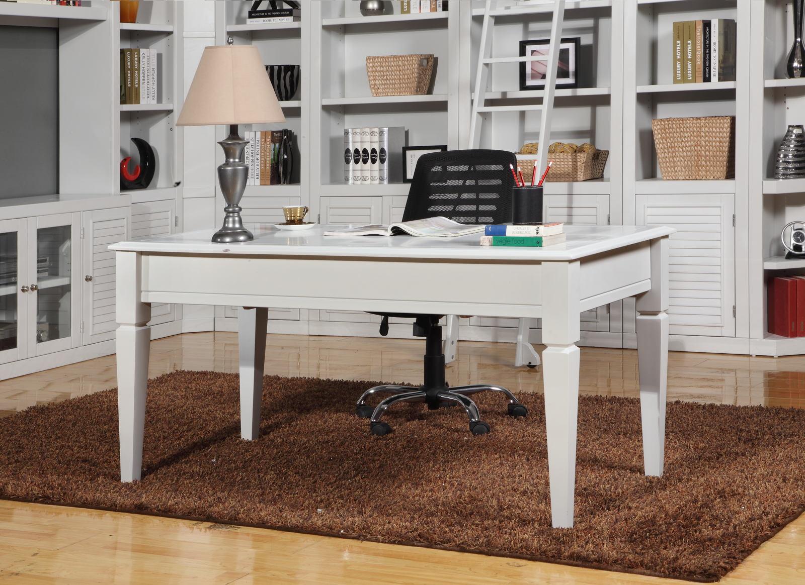 Parker House Boca Writing Desk in Cottage White - Ideal Furniture (Fresno,CA)