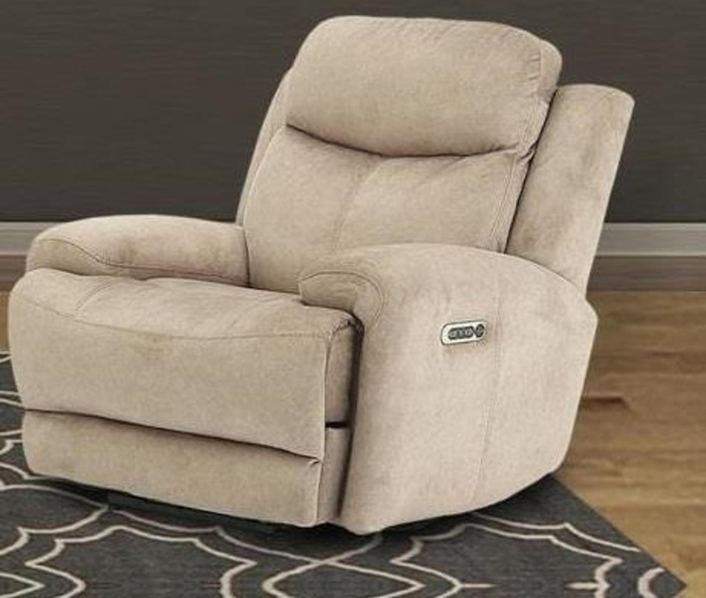 Parker House Bowie Recliner Power with USB and Power Headrest and Gel Foam in Doe - Ideal Furniture (Fresno,CA)