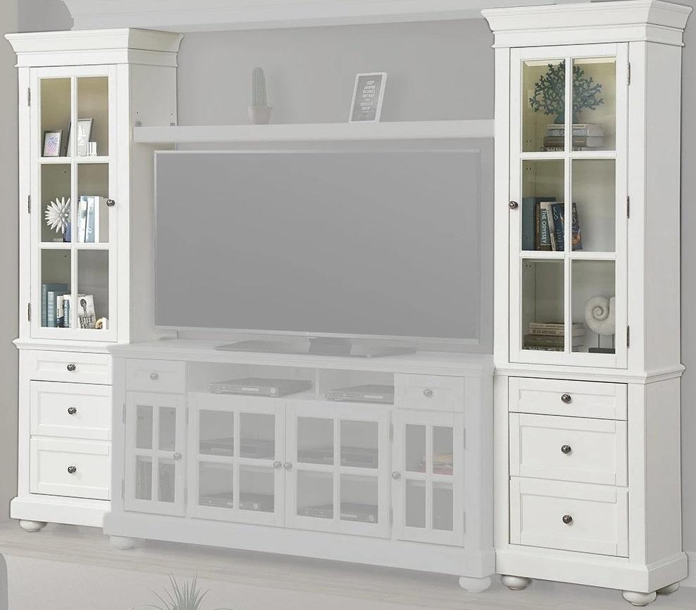 Parker House Cape Cod Pair of Piers with LED Lights in Vintage White - Ideal Furniture (Fresno,CA)