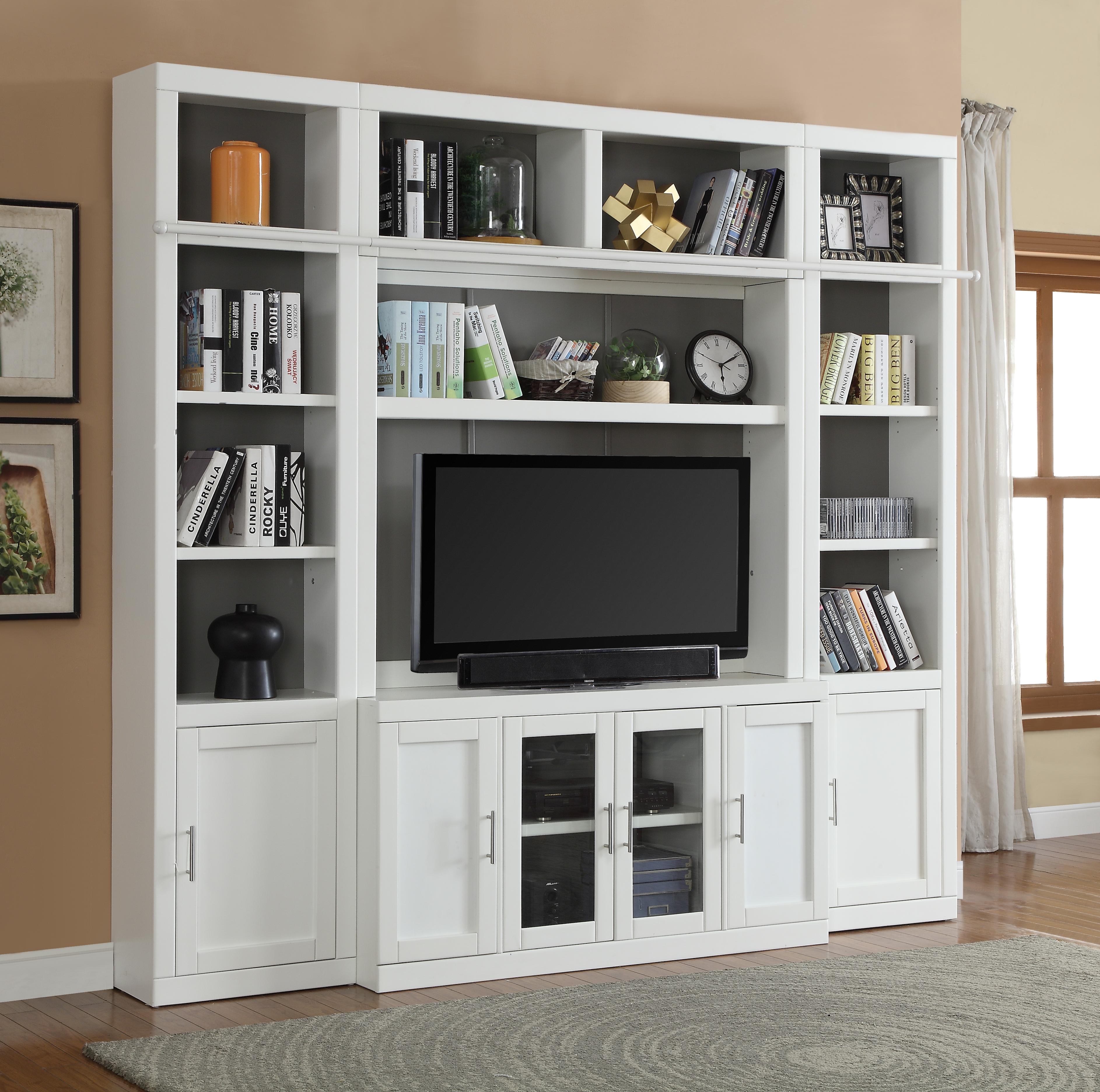 Parker House Catalina 4 Piece Library Wall Set in Cottage White