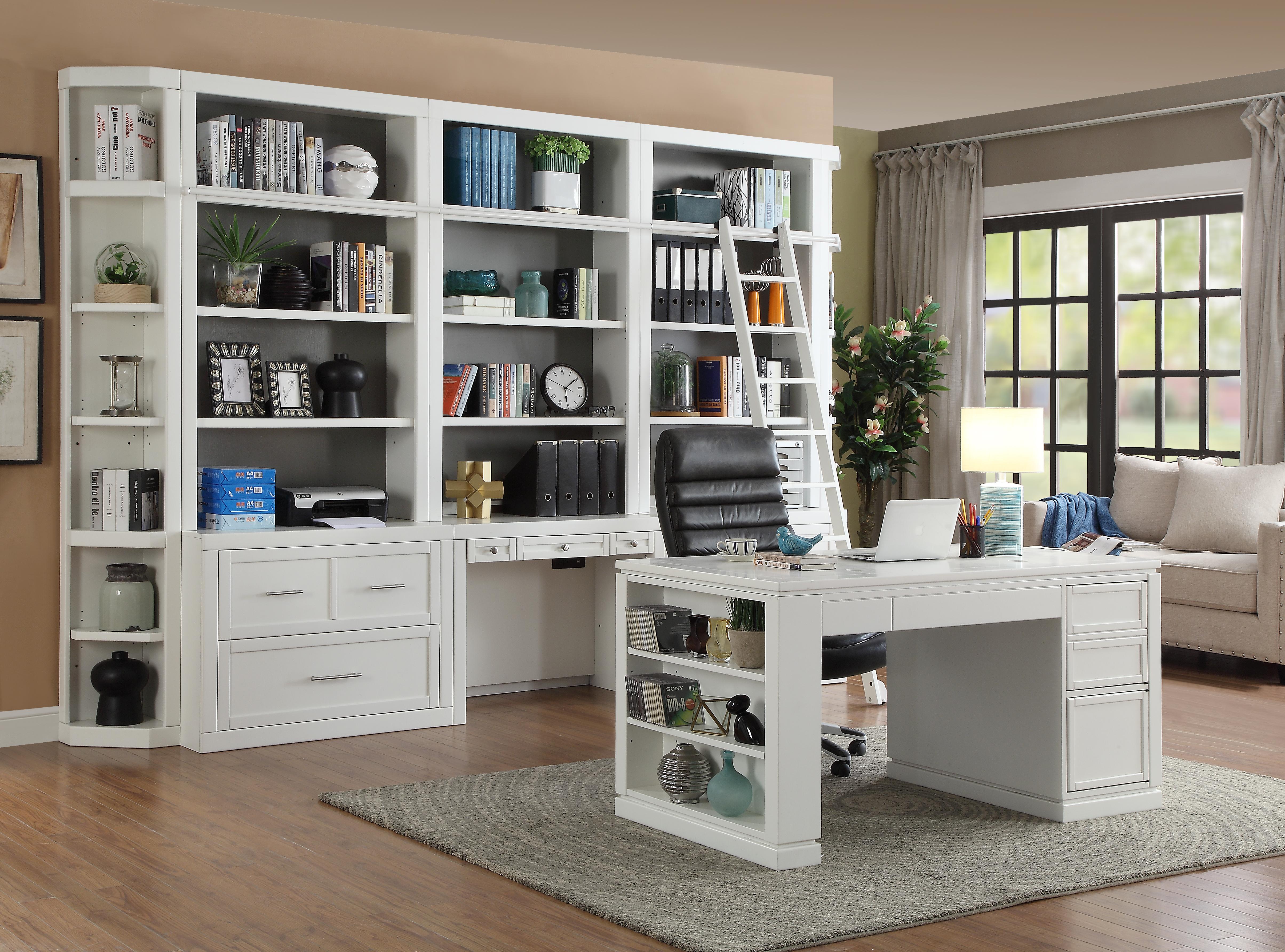 Parker House Catalina 11 Piece Library Wall Set in Cottage White