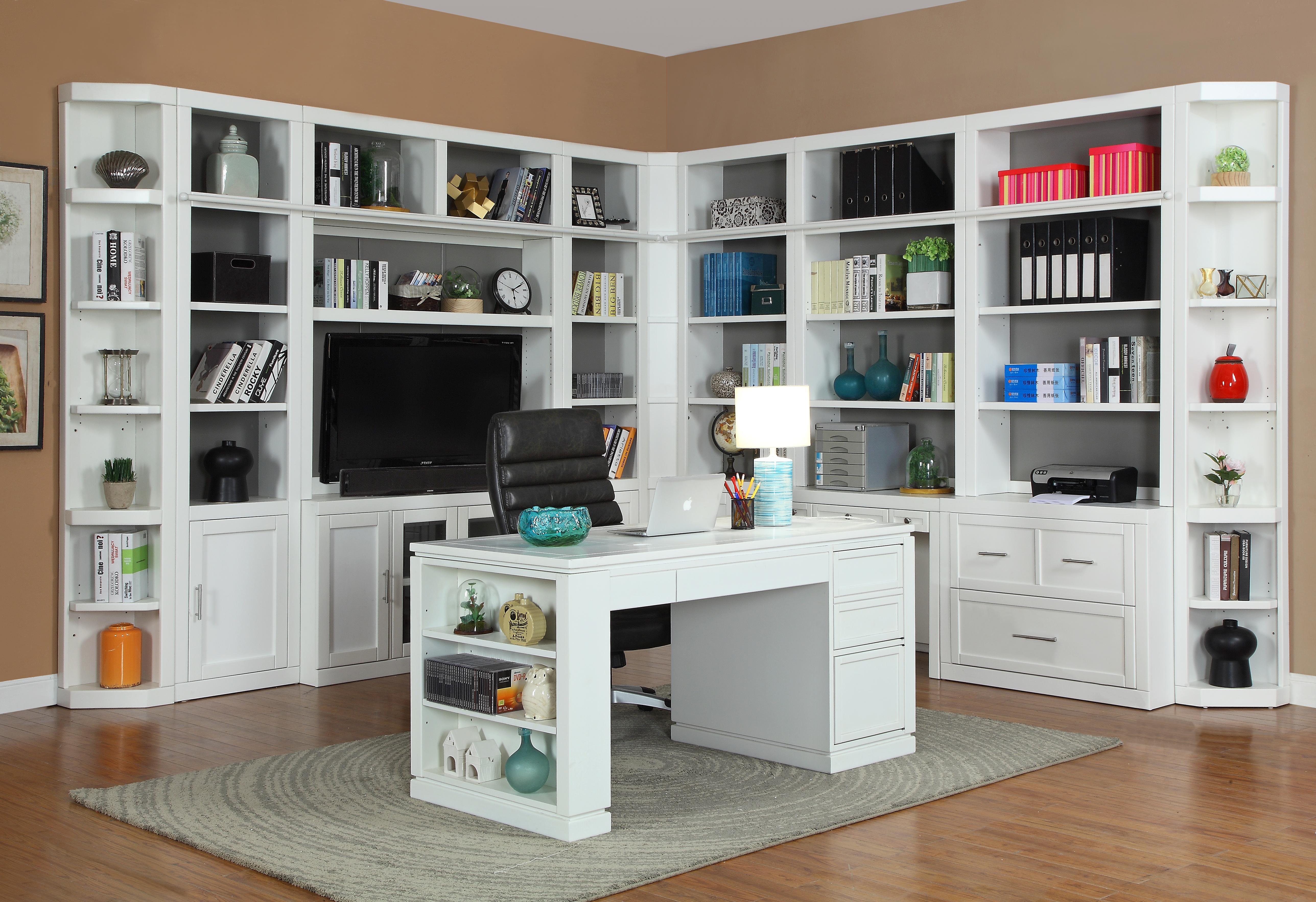 Parker House Catalina 13 Piece Library Wall Set in Cottage White