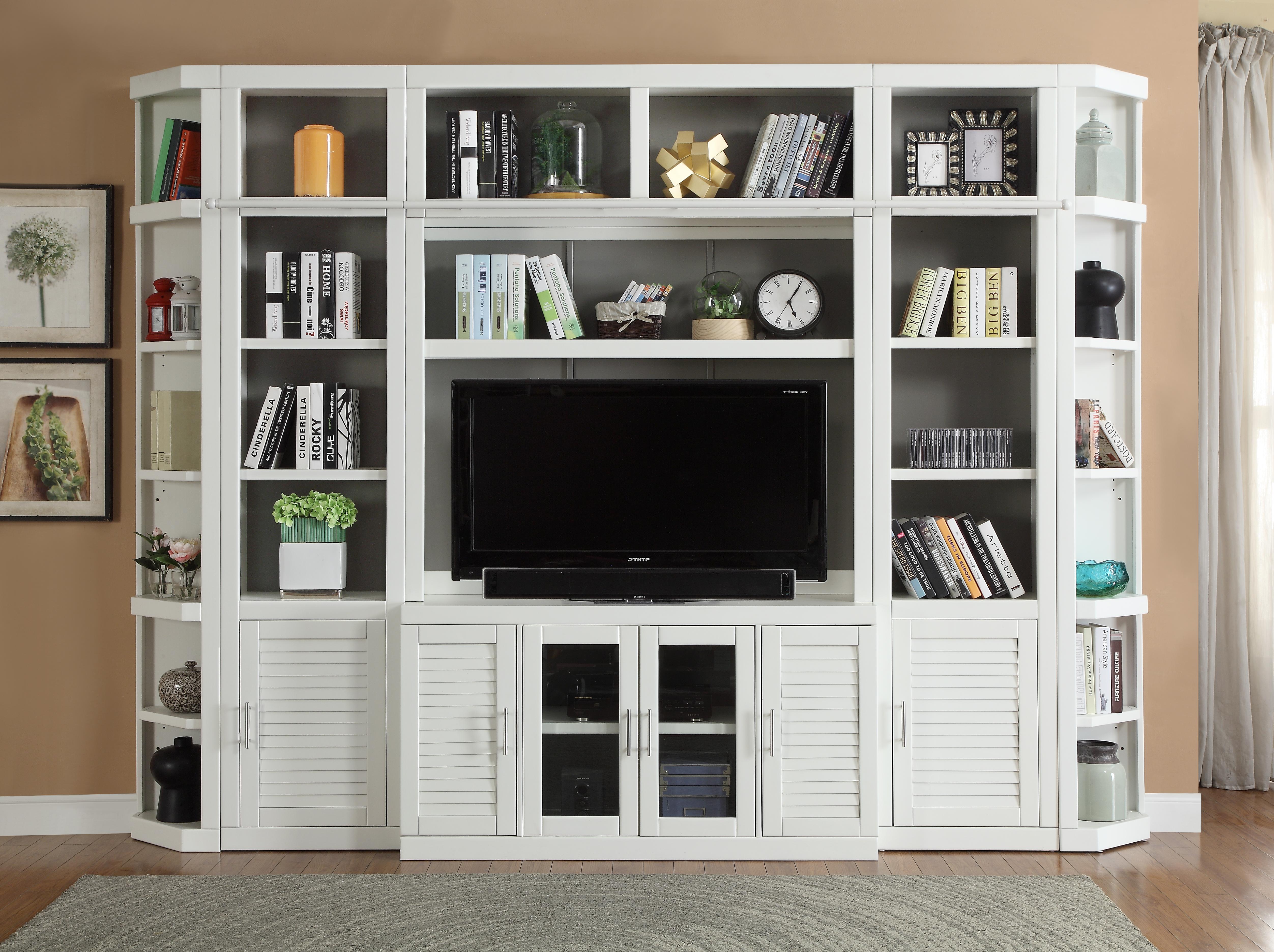 Parker House Catalina 6 Piece Library Wall Set in Cottage White
