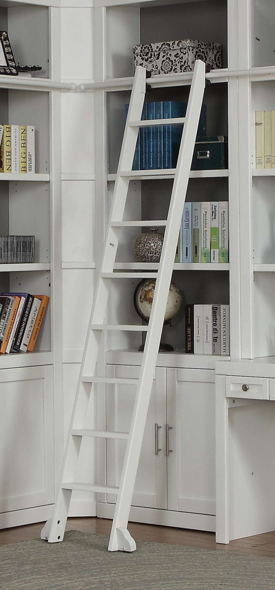 Parker House Catalina Library Ladder in Cottage White