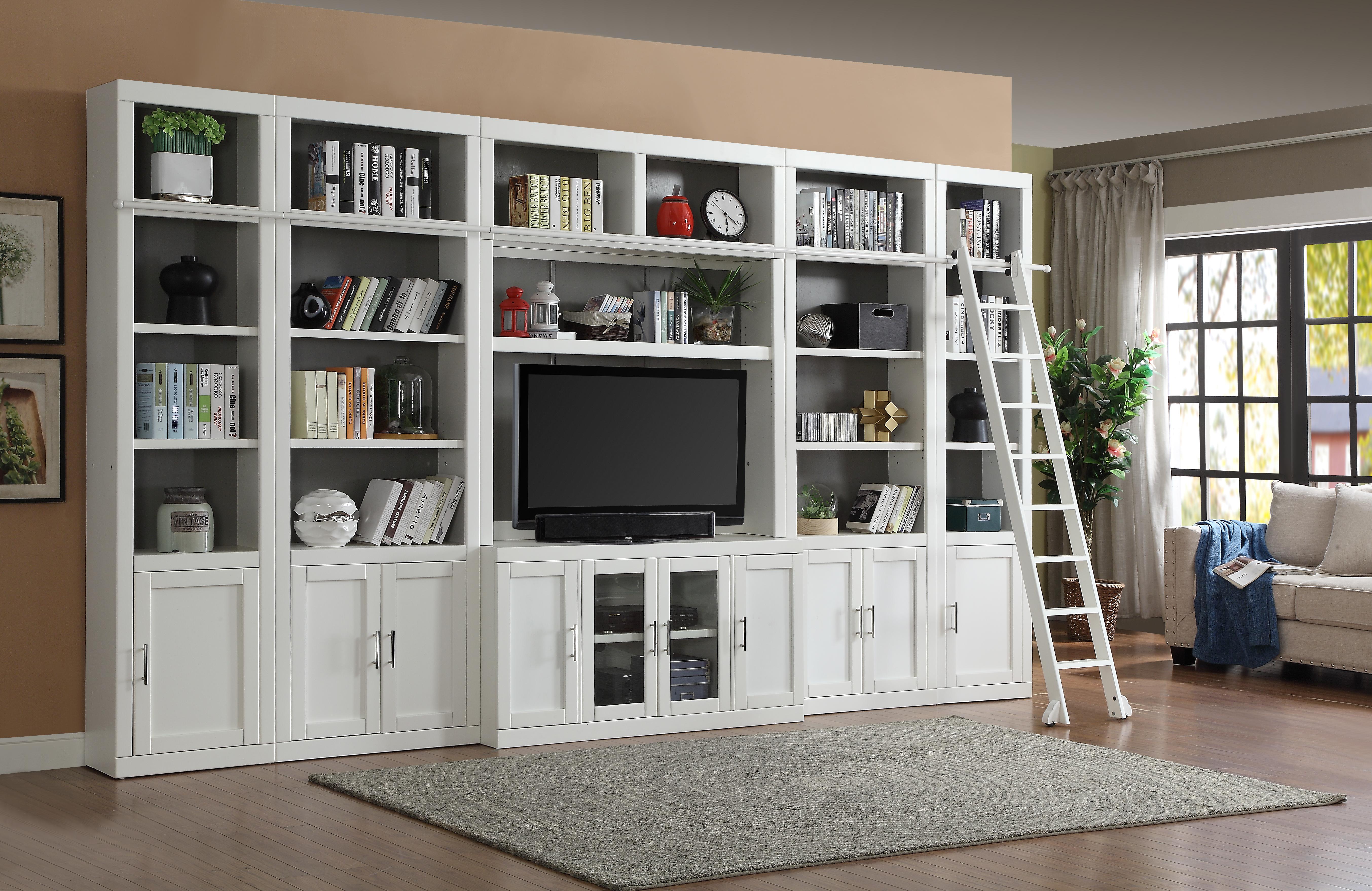 Parker House Catalina 7 Piece Library Wall Set in Cottage White
