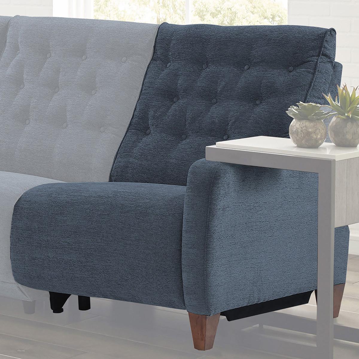 Parker House Chelsea Power Right Arm Facing Recliner in Willow Blue - Ideal Furniture (Fresno,CA)