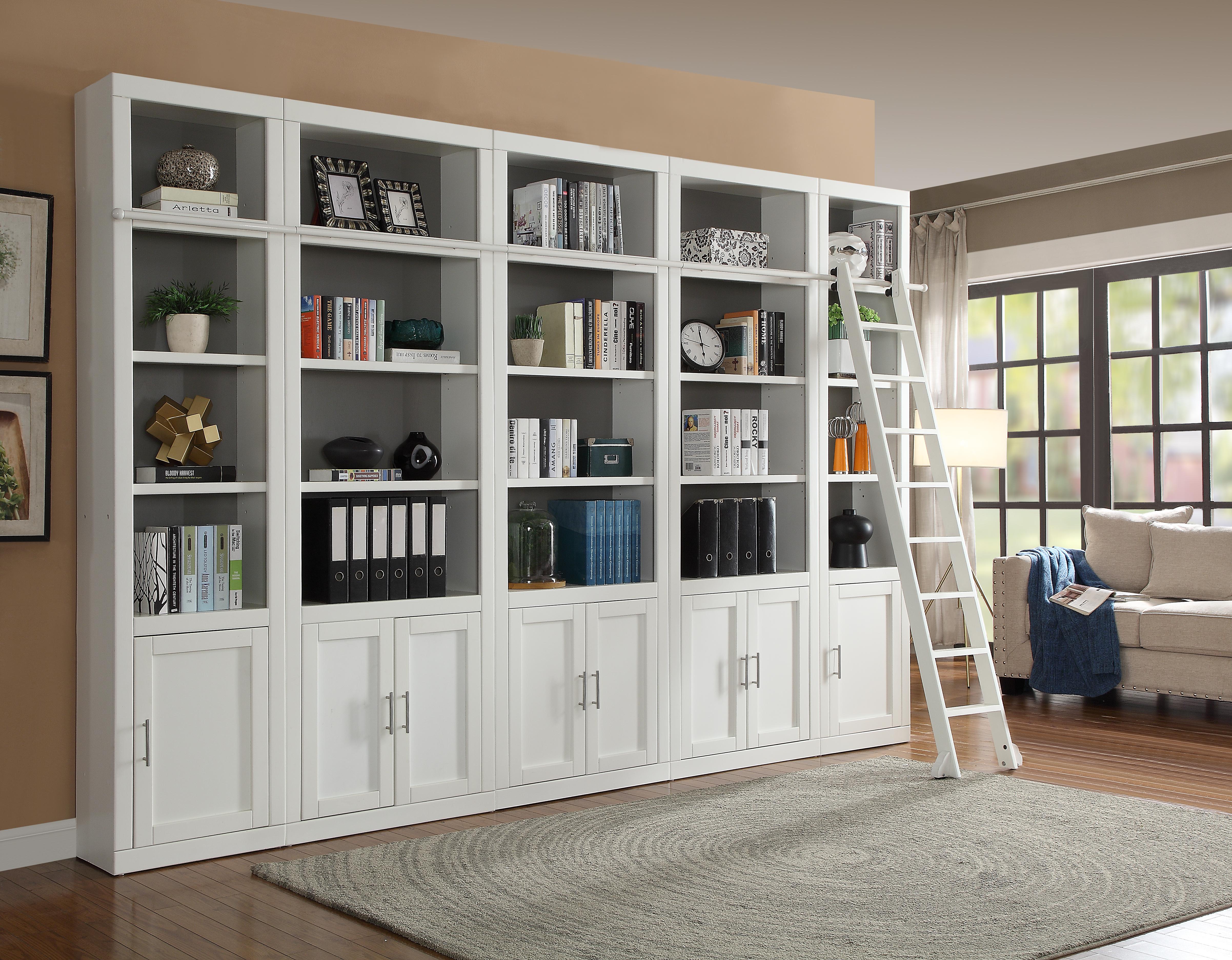 Parker House Catalina 6 Piece Open Top Bookcase Set in Cottage White