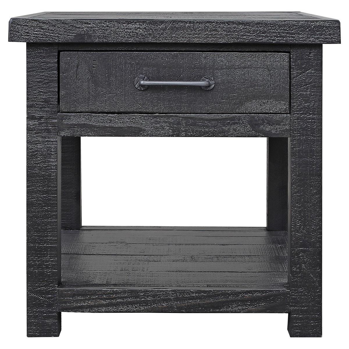 Parker House Durango End Table in Rustic Dark Pine - Ideal Furniture (Fresno,CA)
