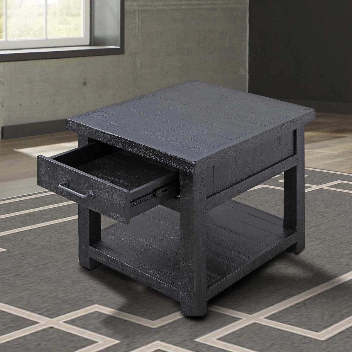Parker House Durango End Table in Rustic Dark Pine - Ideal Furniture (Fresno,CA)