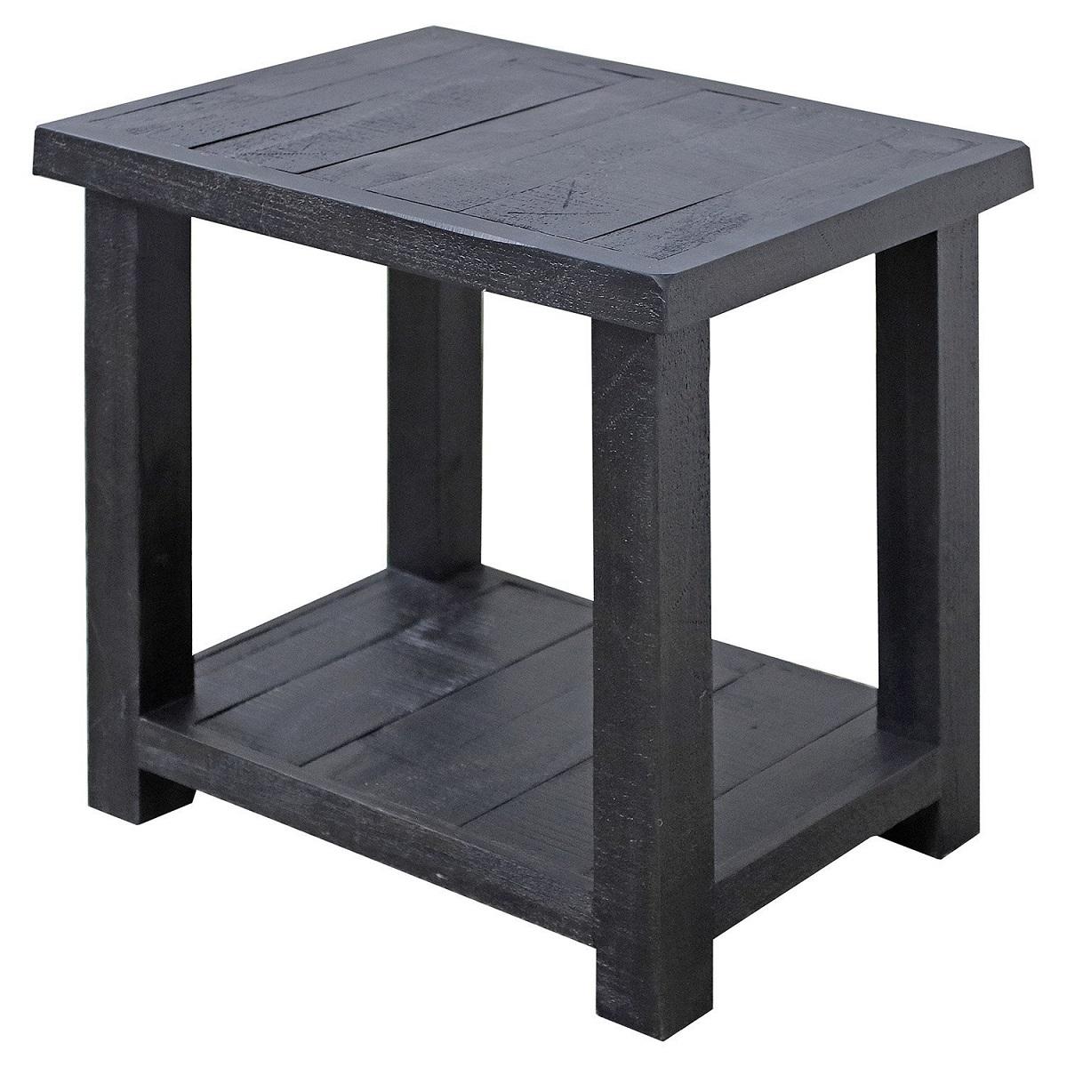 Parker House Durango Chairside Table in Rustic Dark Pine