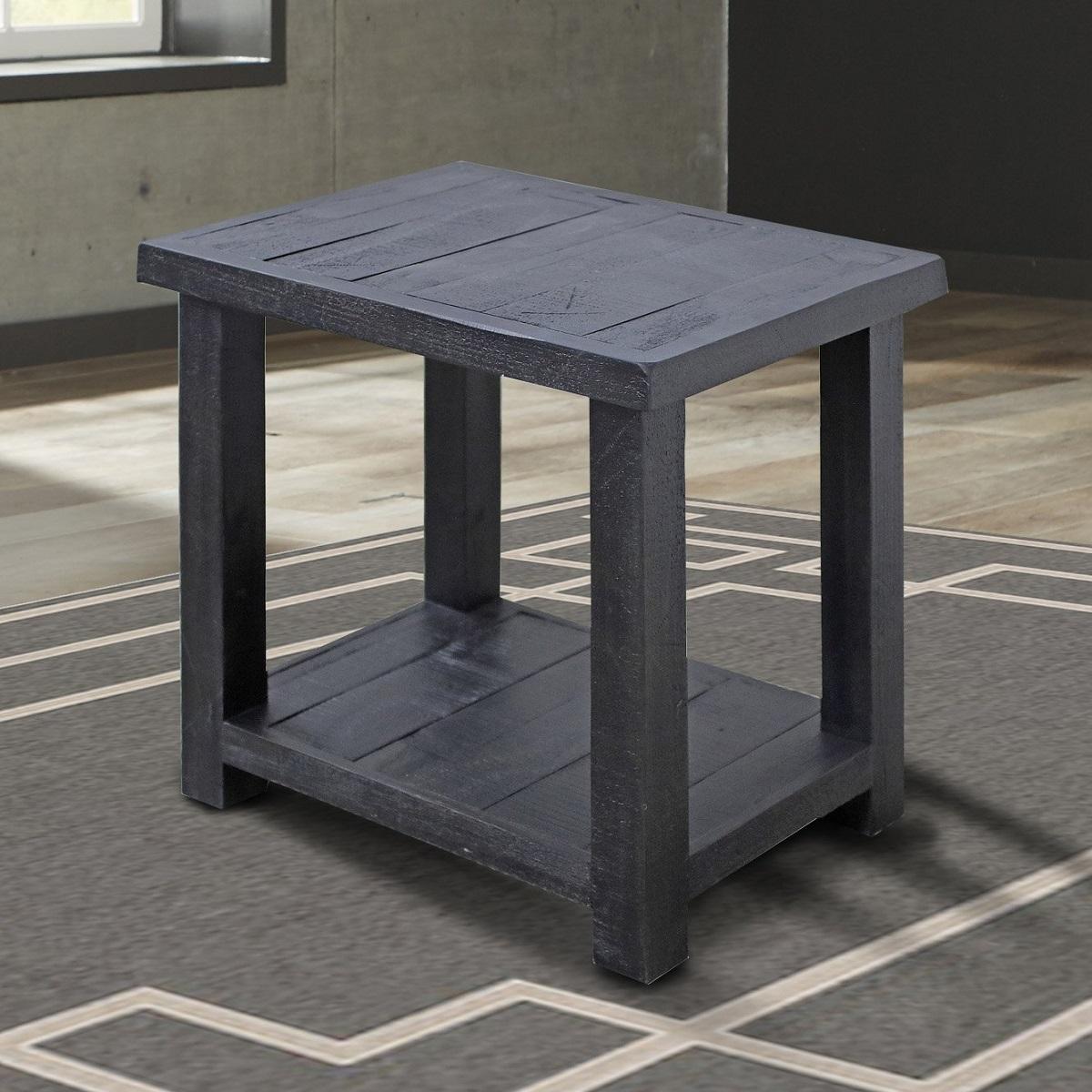 Parker House Durango Chairside Table in Rustic Dark Pine - Ideal Furniture (Fresno,CA)