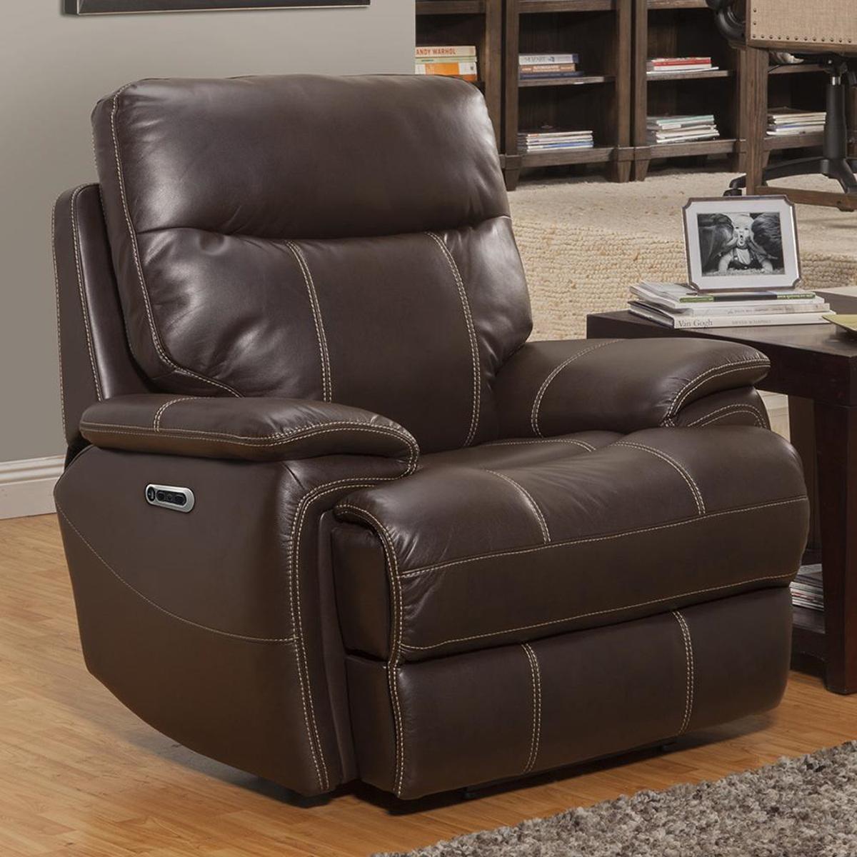 Parker House Dylan Power Recliner in Mahogany - Ideal Furniture (Fresno,CA)