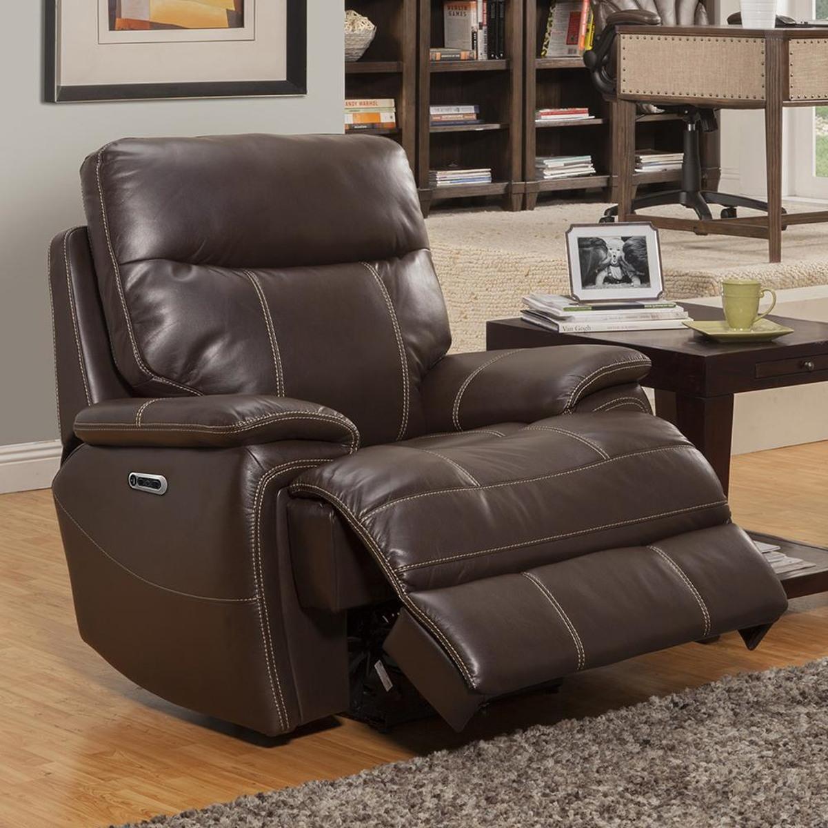 Parker House Dylan Power Recliner in Mahogany - Ideal Furniture (Fresno,CA)
