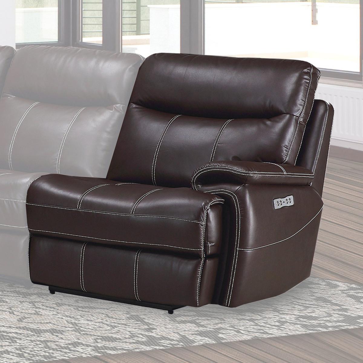 Parker House Dylan Power Right Arm Facing Recliner in Mahogany - Ideal Furniture (Fresno,CA)