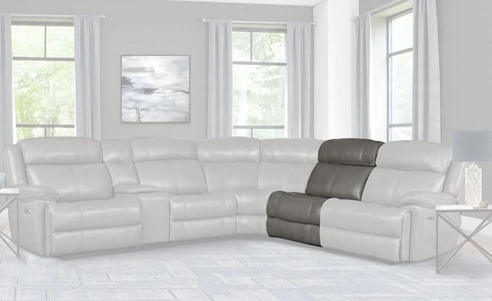 Parker House Furniture Eclipse Armless Chair in Florence Heron - Ideal Furniture (Fresno,CA)