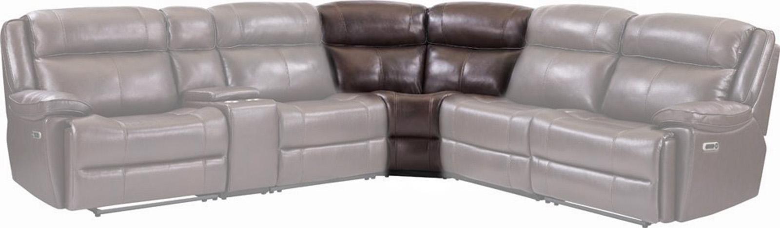 Parker House Furniture Eclipse Corner Wedge in Florence Brown