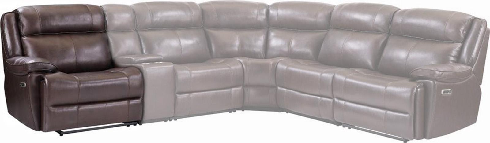 Parker House Furniture Eclipse Power Left Arm Facing Recliner in Florence Brown - Ideal Furniture (Fresno,CA)