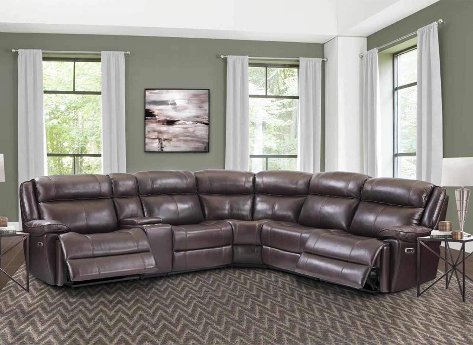 Parker House Furniture Eclipse Power Left Arm Facing Recliner in Florence Brown - Ideal Furniture (Fresno,CA)