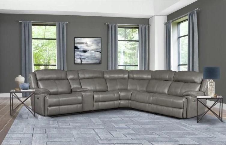 Parker House Furniture Eclipse Power Right Arm Facing Recliner in Florence Heron - Ideal Furniture (Fresno,CA)