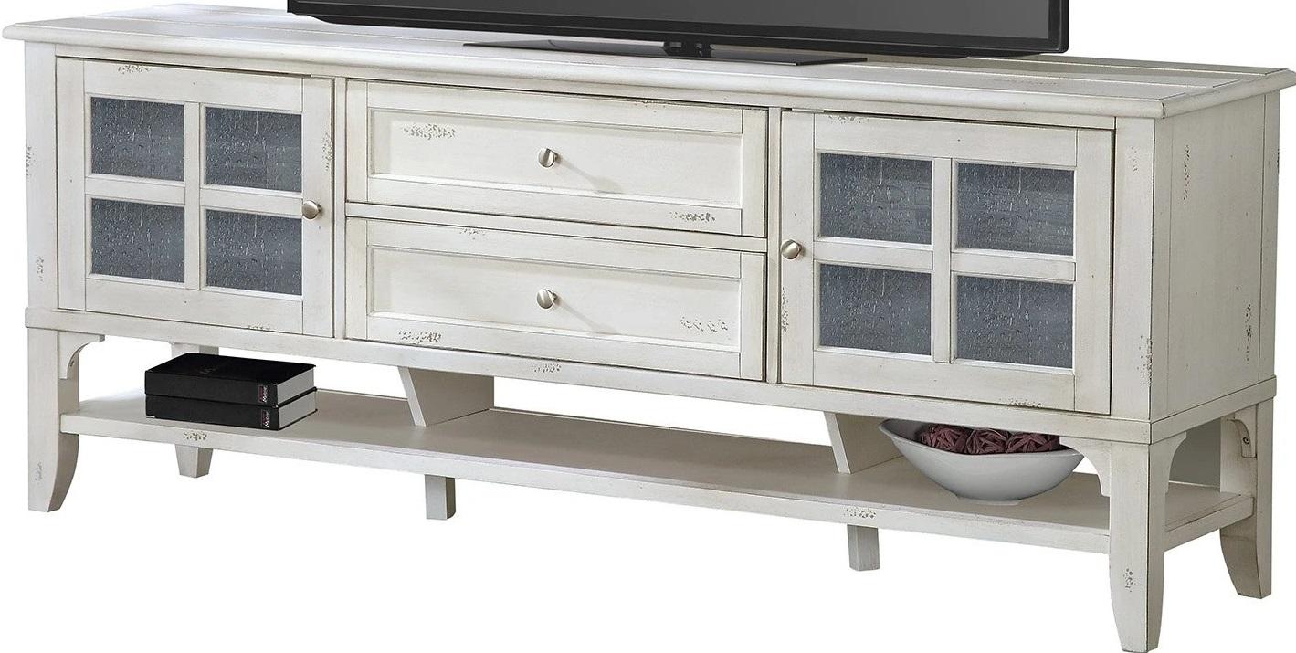 Parker House Hilton 76 in. TV Console in Vintage Antique Storm - Ideal Furniture (Fresno,CA)
