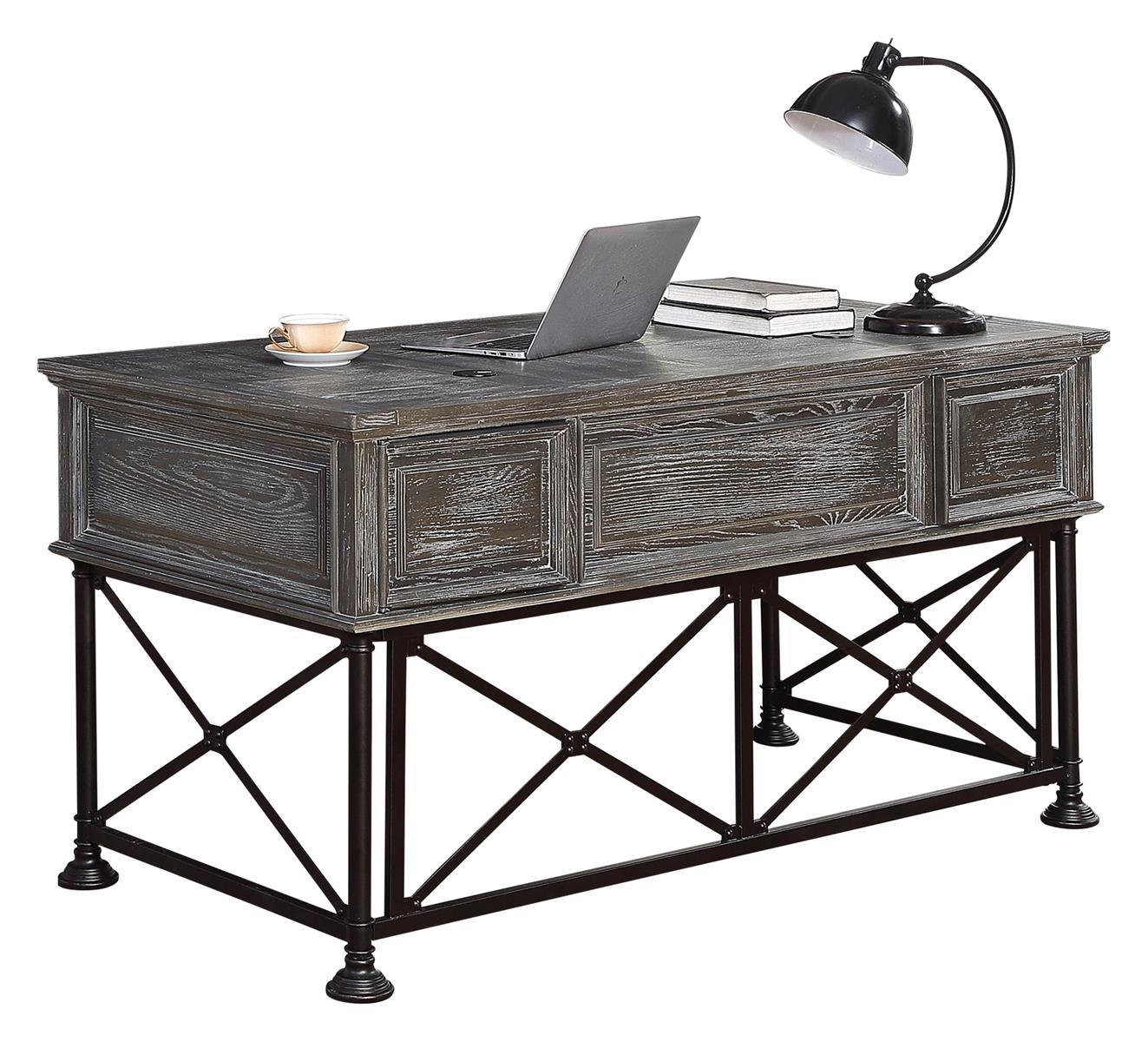 Parker House Gramercy Park Writing Desk in Vintage Burnished Smoke