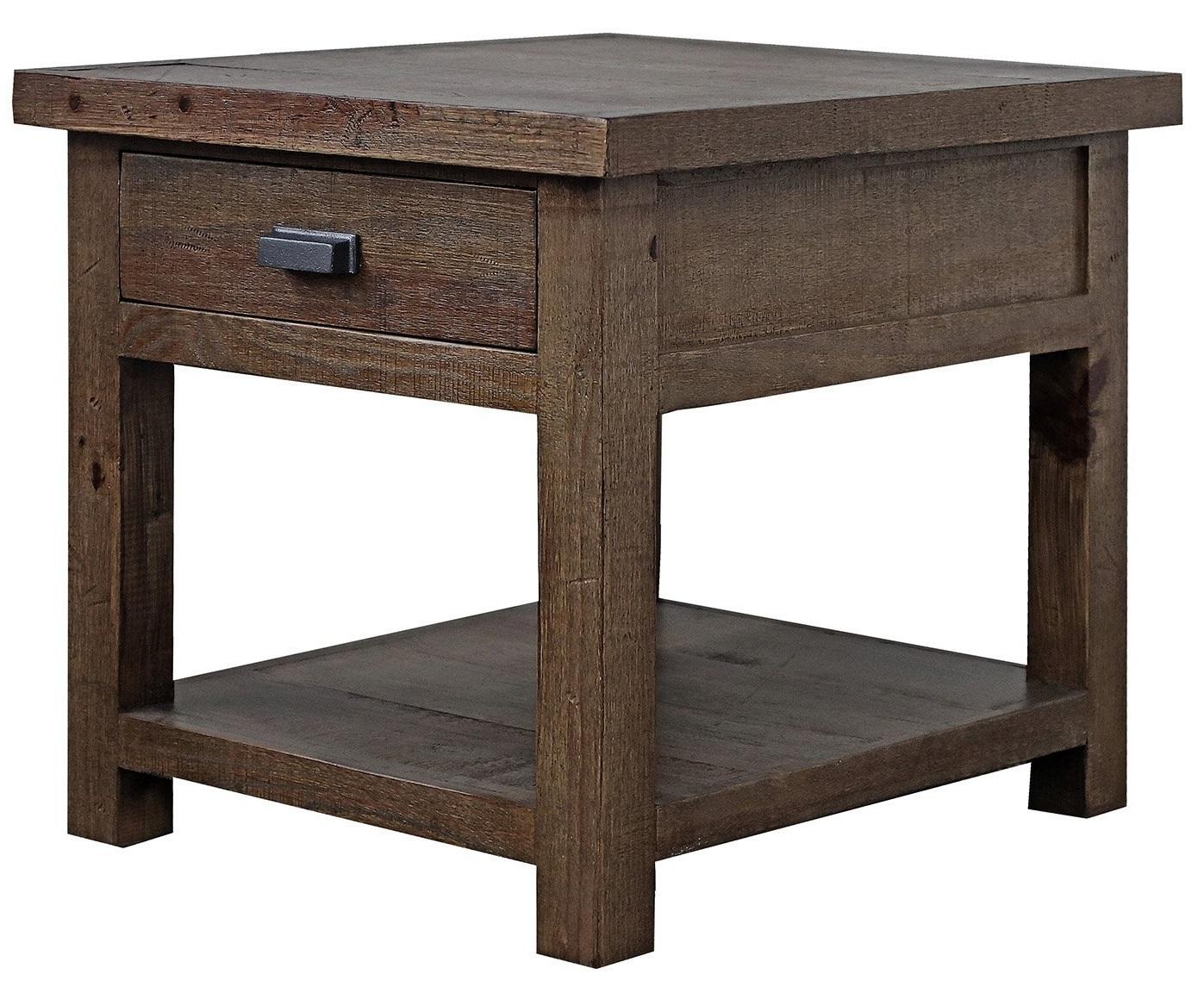 Parker House Lapaz End Table in Rustic Worn Pine - Ideal Furniture (Fresno,CA)