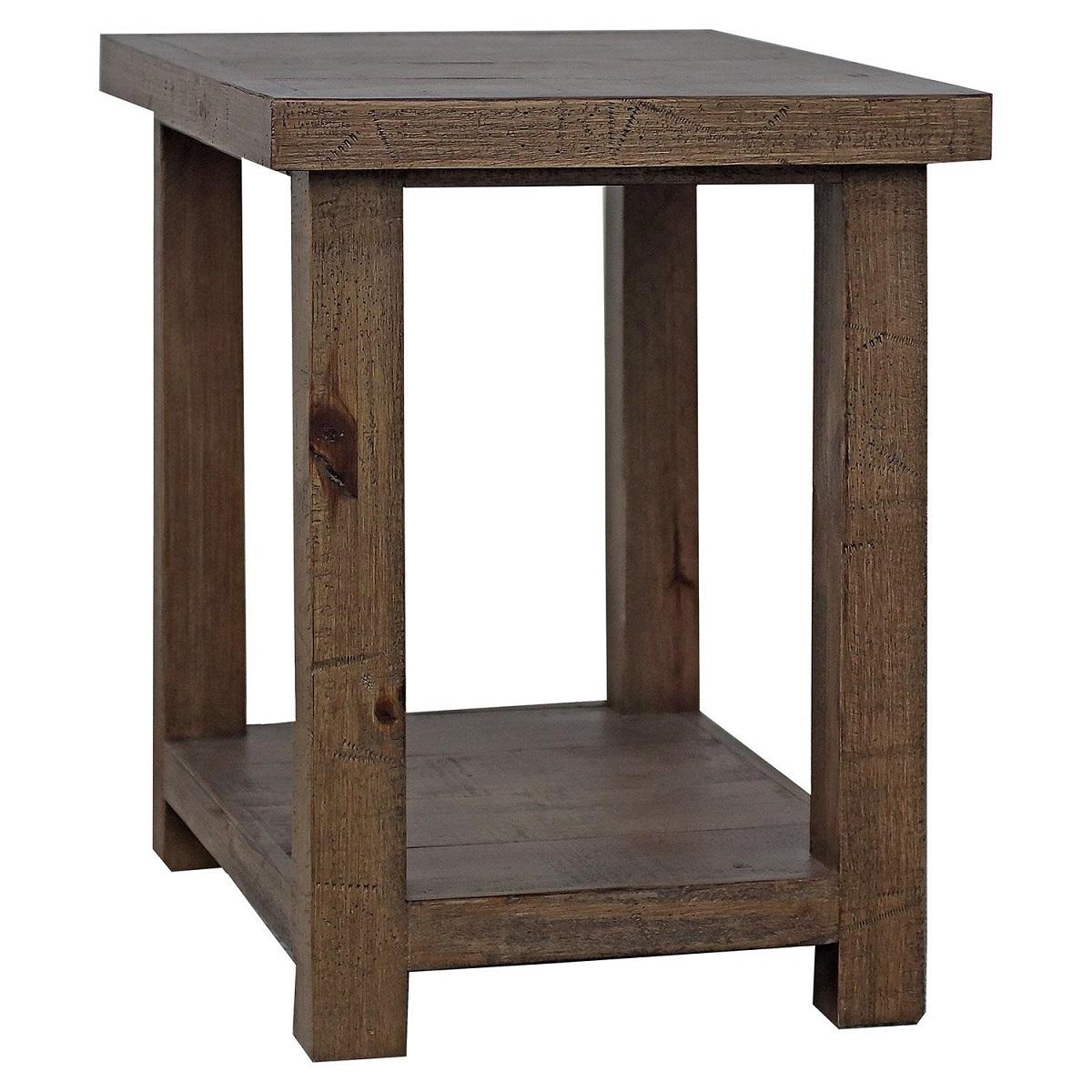 Parker House Lapaz Chairside Table in Rustic Worn Pine - Ideal Furniture (Fresno,CA)