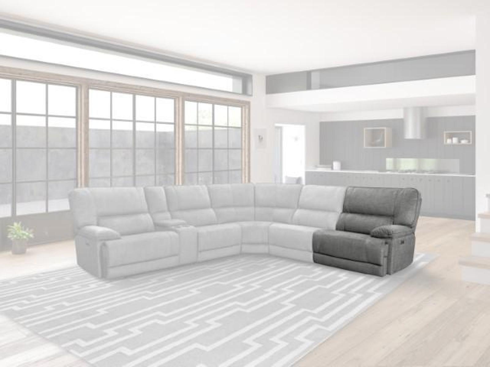 Parker House Marathon Power Right Arm Facing Recliner in Titanium - Ideal Furniture (Fresno,CA)