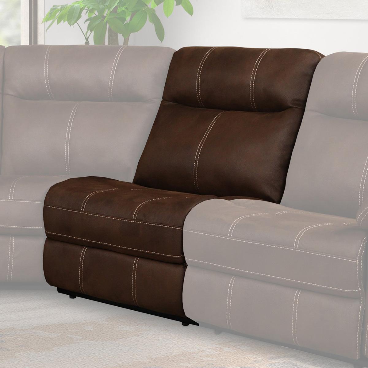 Parker House Mason Armless Chair in Dark Kahlua