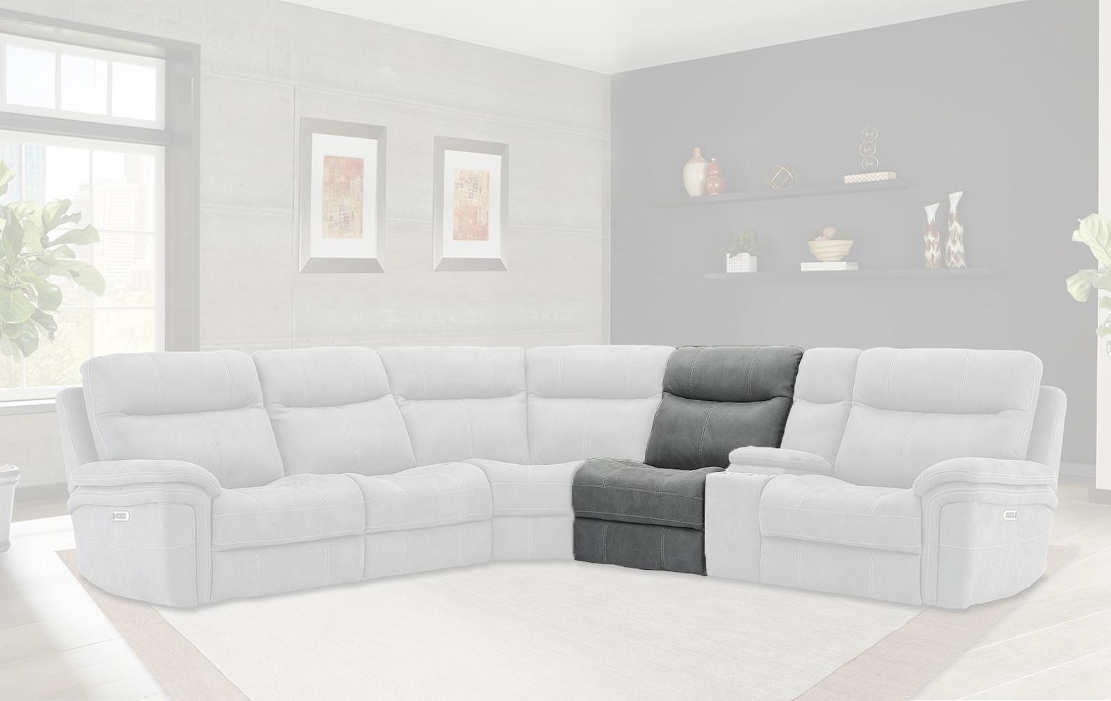 Parker House Mason Armless Chair in Carbon