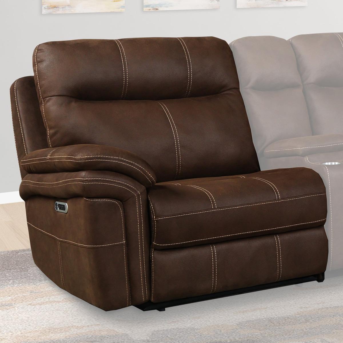 Parker House Mason Power Left Arm Facing Recliner in Dark Kahlua - Ideal Furniture (Fresno,CA)