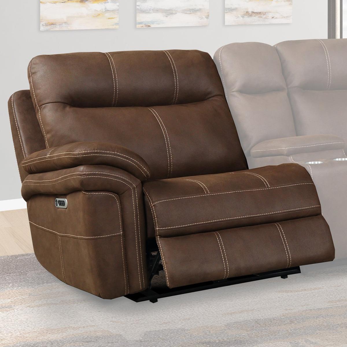 Parker House Mason Power Left Arm Facing Recliner in Dark Kahlua - Ideal Furniture (Fresno,CA)