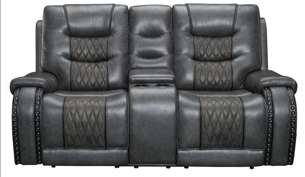 Parker House Outlaw Power Console Loveseat in Stallion - Ideal Furniture (Fresno,CA)