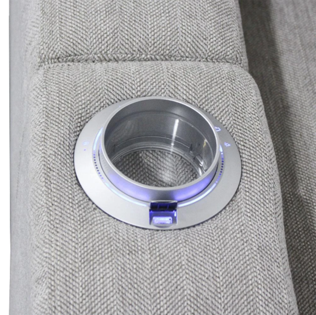 Parker House Orpheus Power Drop Down Console Sofa in Bisque - Ideal Furniture (Fresno,CA)