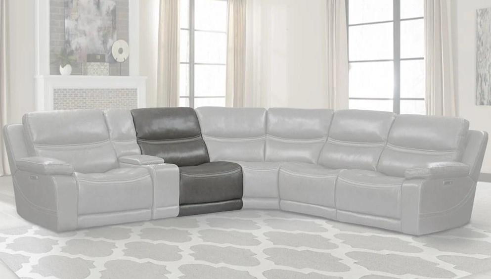 Parker House Palmer Armless Chair in Greige - Ideal Furniture (Fresno,CA)