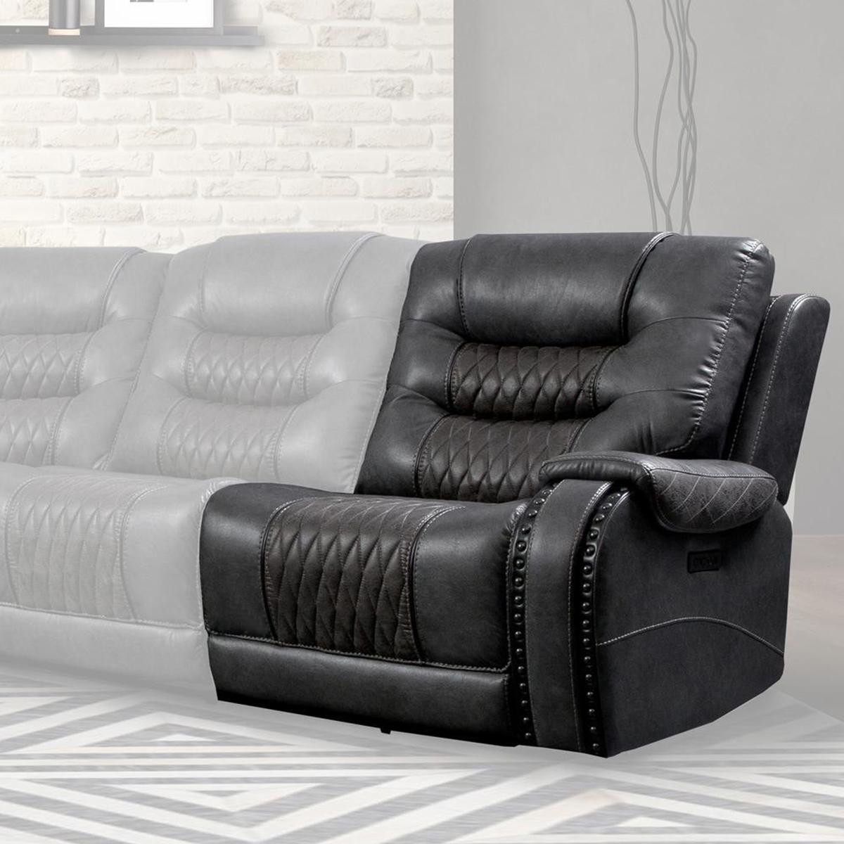 Parker House Outlaw Power Right Arm Facing Recliner in Stallion - Ideal Furniture (Fresno,CA)