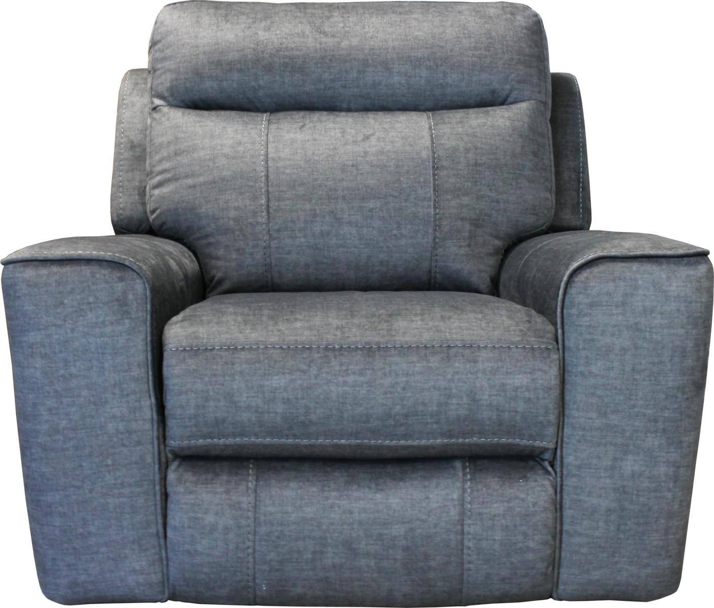 Parker House Parthenon Recliner Power with USB and Power Headrest in Titanium - Ideal Furniture (Fresno,CA)